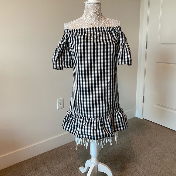 Off Shoulder Mini Summer Dress - Picture 6 of 7